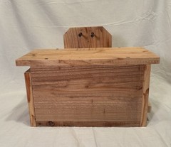 Solid Cedar Backyard Squirrel House Nesting Box – Wooden Wildlife Box- Large