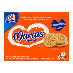 Gamesa Marias Cookies 4.9 oz, 6 Count (128 cookies)