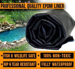 LifeGuard 15′ x 15′ EPDM 60-Mil Pond Liner – Fish Safe