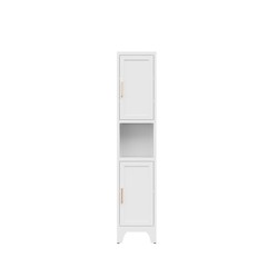 Kitchen Pantry Cabinet With 2 Doors and Adjustable Shelves metal Storage Cabinet