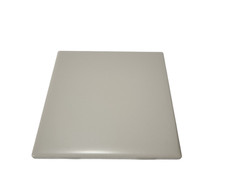 Beige Ceramic Tile 4.25 in Almond Bone Matte Subway Square Mid Century Modern