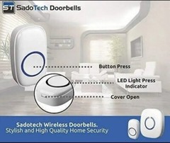 SadoTech Wireless Doorbells For Home – Adjustable Volume With 52 Chimes, 1000Ft