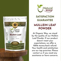 Organic Way Mullein Leaf Powder – Organic, Kosher & USDA Certified
