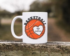 Best Personalised Mug for Basketball Lovers Players & Coaches With Name & Photo