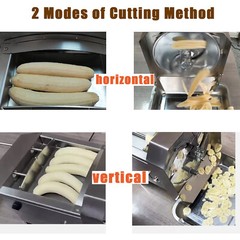 Electric Banana Slicing Machine Fruit Vegetables Slicer Cucumber Cutting Machine