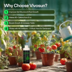 VIVOSUN Seaweed & Kelp Fertilizer Additive NutriBoost (0-0-1) 8 Ounces All Stage