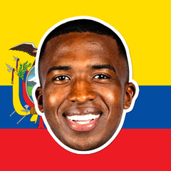 Ecuador Coast National Team Big Head Cutout – Joel Ordóñez, John Yeboah