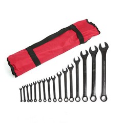 32pcs Combination Wrench Set, Metric 6 to 32mm & SAE 1/4″ to 1-1/4″ Raised Panel
