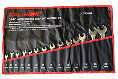 28-pc Combination Angle Double Open End Wrench Set SAE & METRIC