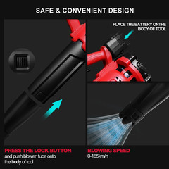 Brushless Leaf Blower For Milwaukee M18 Battery Cordless Snow Blower-Bare Tool.