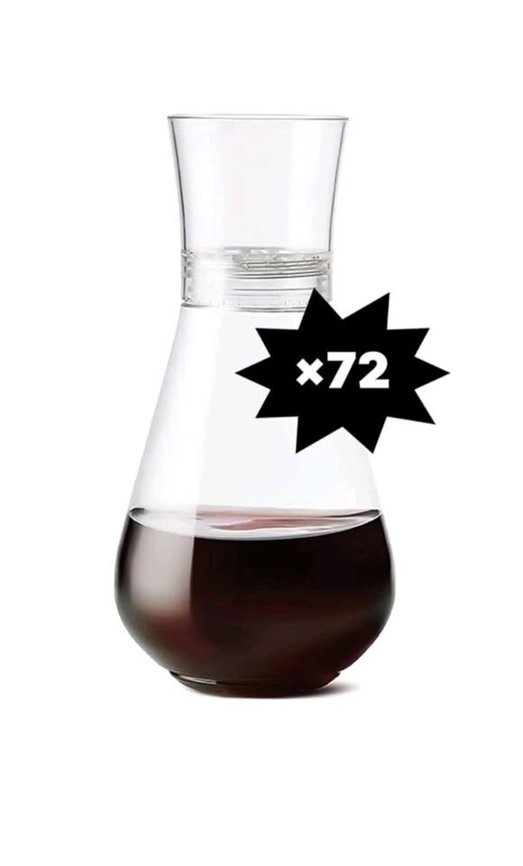 NEW TOSSWARE POP 28oz Aerating Plastic Decanters Unbreakable & Recyclable (72)