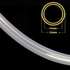 “3/8″” ID Silicone Tubing Food Grade Flexible High Temp Hose 10 ft Home Brewing”