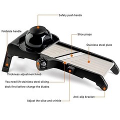 Vegetable Food Slicer Mandoline 7-in-1 Adjustable Stainless Potato Tomato Onion