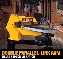 DEWALT DW788 20-in 1.3 -Amp Variable Speed Corded Scroll Saw