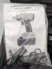 Impact Wrench Gun BRUSHLESS Cordless 20V Li-Ion 1/2” Driver 2200RPM 2 BATTERIES