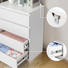 Chest Of 4 Drawer Tall Dresser For Bedroom Clothes Storage Furniture Cabinet