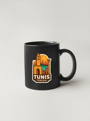 Tunis Tunisia Sticker Decal Vinyl Die-Cut City Skyline Landmark Design