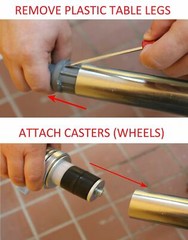 Stainless Steel Work Table With Wheels ()