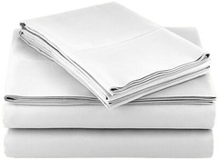 Bed Sheet Set 4 Piece Egyptian Comfort 1800 Count Ultra Soft Deep Pocket