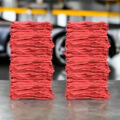 1000 Pcs Red Shop Towels Jumbo 15×15 Cleaning Rags, A-Grade & Free Shipping