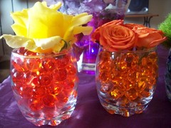 Mixed Colors Vase Filler Beads 4oz Bag Makes 3 Gallons Water Storing Gel Marbles