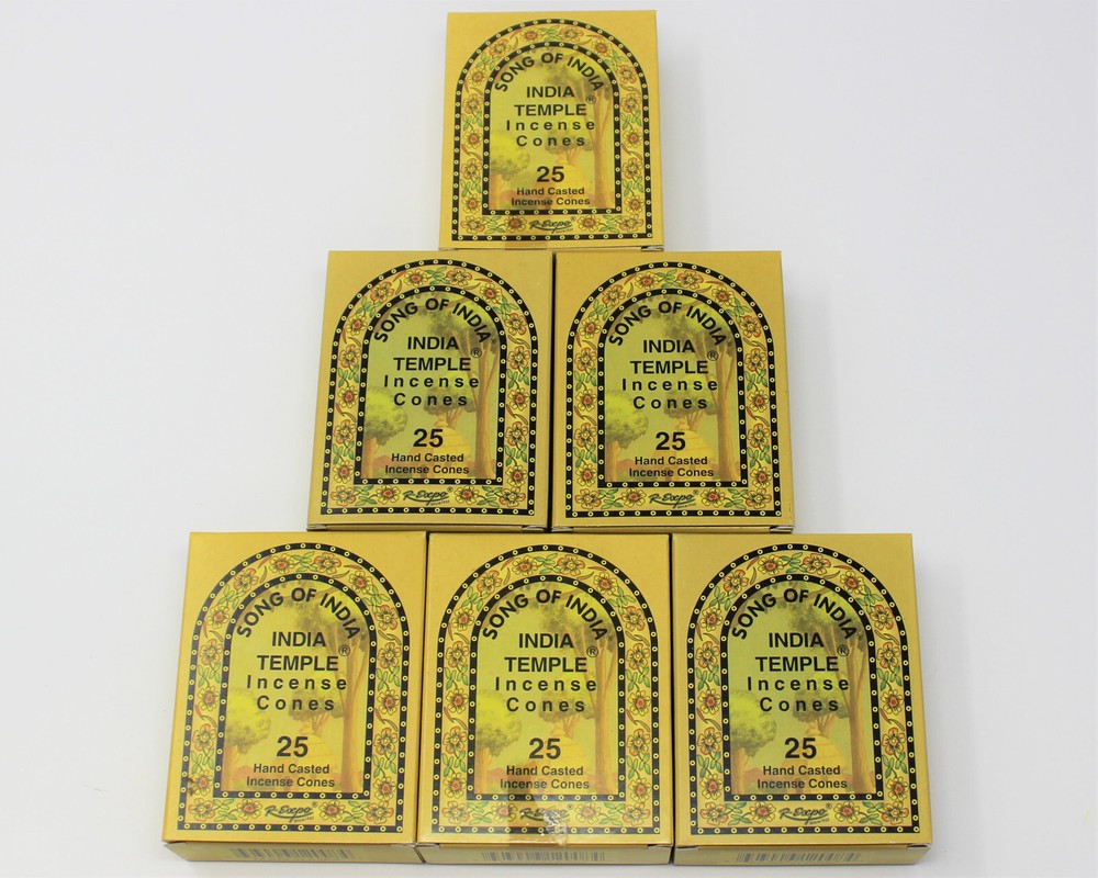 Song of India Incense Cones: Pick 25, 50, 75, 100, 125, 150 Indian Temple Cones