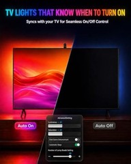 TV LED Backlight with Sensor, LED Sync Lights for TV 55-65 Inch, Multicolor