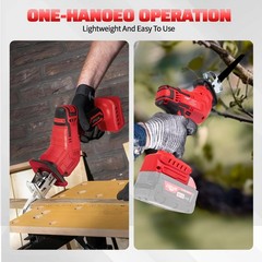 Cisivis 18V Cordless Reciprocating Saw for Milwaukee M18 Battery – Bare Tool