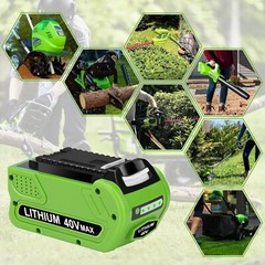 Battery For Greenworks 40V Lithium G-MAX Battery &Charger 29472 20292 206722