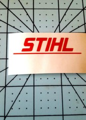 STIHL CUSTOM CHAINSAW CLUTCH COVER LETTERING STICKER DECAL TO AFTERMARKET BLANKS