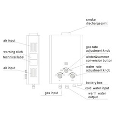 6L 8L 10L 12L 18L Tankless Propane Gas Water Heater On-Demand LPG Water Boiler