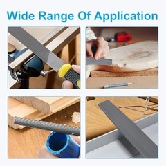 3Pcs Metal File Set, 8-Inch Professional High Carbon Steel Metal File, Includes