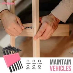 Small Mini DIY Household Pink Tools Kit Set 25 Pcs for Home Office With Tool Box