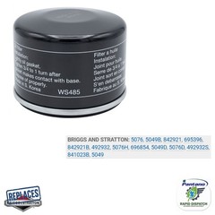 Oil Filter Replaces Briggs & Stratton 492932S 492932 696854 842921 12-Pack