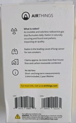 Open Box~ Airthings Corentium Home Radon Detector, Battery Operated