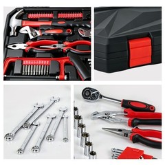 266-Piece Home Tool Set with Rolling Tool Box – Complete Household Hand Tool Kit