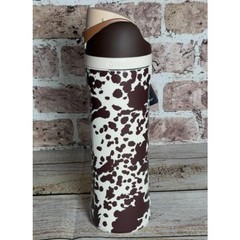 Owala “Cowgirl Core” 24 Oz FreeSip Bottle Special Edition Animal Print Cow Brown