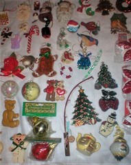 CHRISTMAS ORNAMENTS HUGE LOT SOLD AS IS AS SHOWN