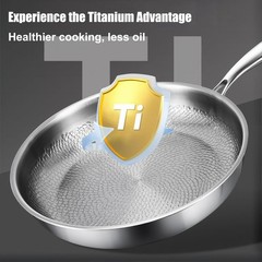 Titanium Hammered Pan Pro, 2025 New Multifunctional Ultra-Durable 11.02IN