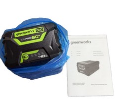 Greenworks PRO 60V 4.0 Ah 4 Amp Battery LB604 With CAC801 Battery Charger 3A