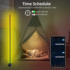 2-Pack Corner Floor Lamp,Lamps for Living Room with Smart App and Remote Control