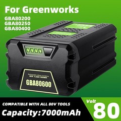 7.0Ah 80V GBA80400 Battery Pack For Greenworks 80 Volt GBA80600 Power Tools NEW