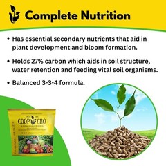 Coop Gro Organic Chicken Manure Fertilizer 6 lb. Bag. Pelleted for Ease of Use!
