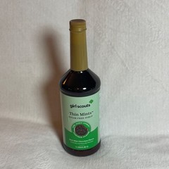 Girl Scouts Cookies Inspired Flavored THIN MINTS Sugar Free Syrup 1 Liter- NEW