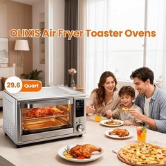 Stainless Air Fryer Toaster Oven Combo Oven Countertop Functional,Up to 450°F