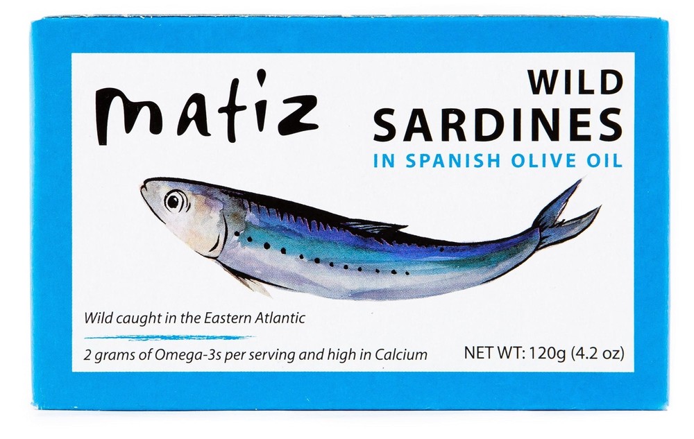 Matiz Sardines in Olive Oil 4.2 Ounce Can Pack of 5 Spanish Gourmet Wild Caug…