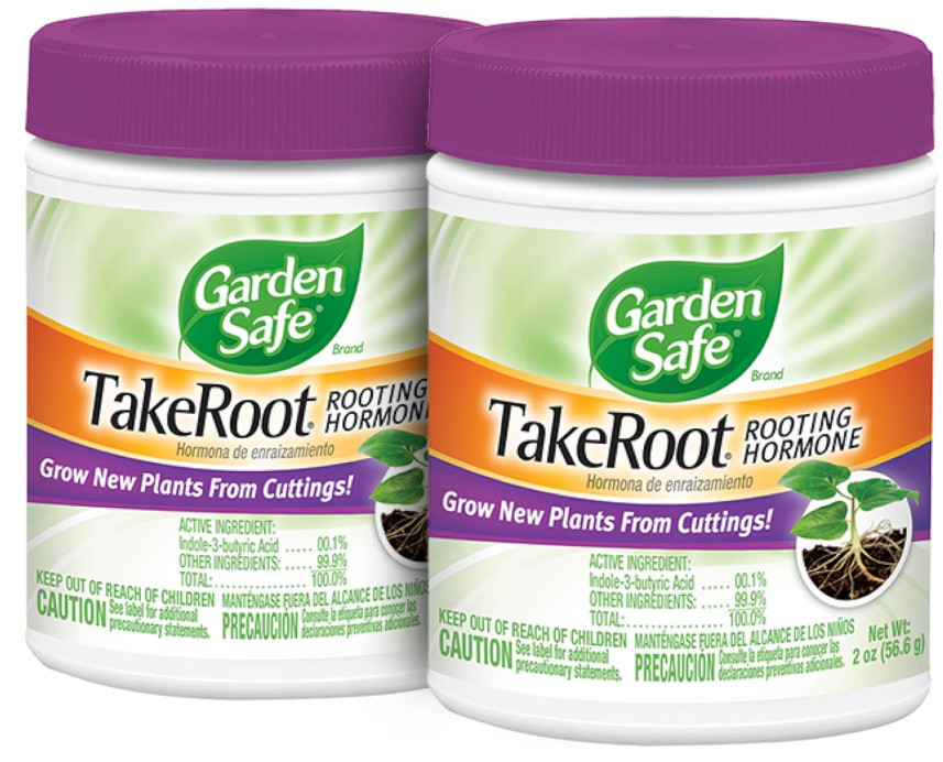 Garden Safe TakeRoot Rooting Hormone 2PACK Powder for Plant Cuttings & New Roots