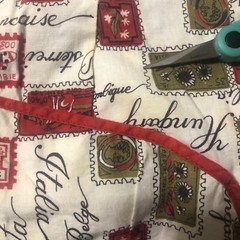 True Vintage Apron Smock HTF Countries Japan France Greece Ecuador Pockets Rare
