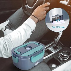 1.5L Electric Heating Lunch Box Portable for Car Office Food Warmer Container US