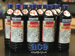 Twelve (12) Danncy Pure Mexican Vanilla Extract – Dark Color (1 Liter each)